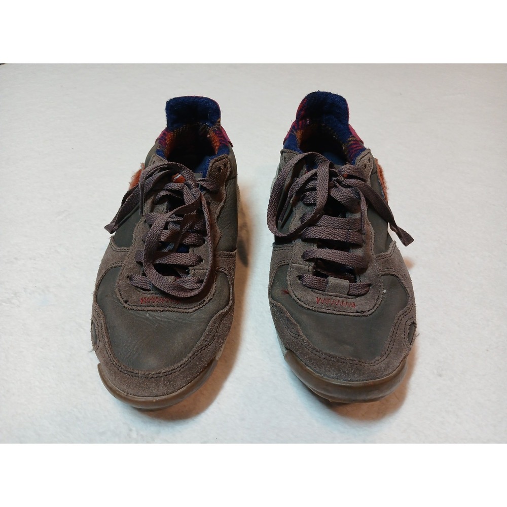 Satorisan Chacrona Leaf Project Suede Leather Sneakers Brown Boho EU 38 US 8